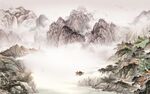 人气 现代新款山水 Tif分层