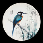 国画竹子花鸟画