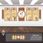 中医院养生馆国医堂文化背景墙