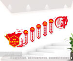 创建五星党支部楼梯文化墙图片