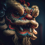艺术舞狮头