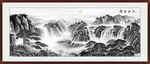 水墨江山如画山水画