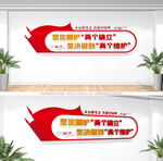 两个确立维护党建文化墙