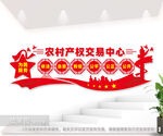 农村产权交易中心背景墙图片