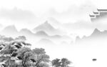 电视 客厅高档山水 TIf分层