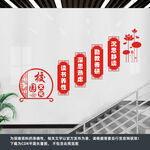 校园楼梯文化墙