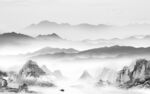 极简 高端灰色山水 tIF分层