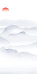 水墨 高清玄关山水 tIf分层