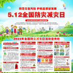 全国防灾减灾日展板