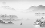 爆款 灰色风景山水 TiF分层