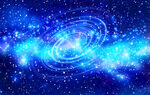 高清蓝色旋涡星空背景