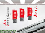价值观楼梯文化墙
