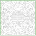 五福花纹