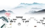 荷花 意境热门山水 tif分层