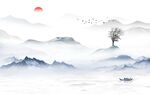 大气 意境热门山水 tif分层