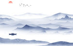 现代 新中式画山水 TiF分层
