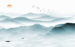 新品 最新山水背景 TiF分层