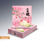 水蜜桃礼盒平面展开图