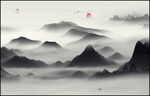 新中式山水画