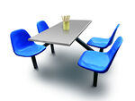 玻璃钢座椅餐桌
