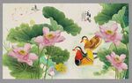 荷花背景墙