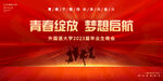 毕业典礼晚会海报背景