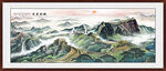 长城客厅画 国画万里长城