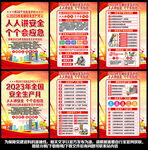 2023安全月展板