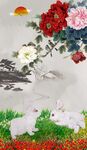 国画兔子