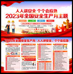 2023年全国安全生产月展板