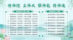 校园师风师德展板