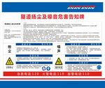 隧道扬尘及噪音告知牌