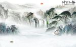 人气 中式客厅山水 TIf分层