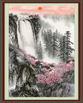 玄关山水画 