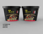 方便面包装桶装设计