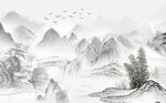 中式山水画