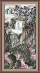 竖幅山水画