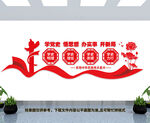 党史学习文化墙