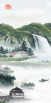 高端 别墅玄关山水 tIF分层