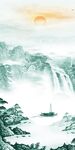意境 玄关高端山水 tIF分层