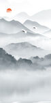 人气 玄关高端山水 tIF分层