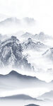 意境 别墅玄关山水 tIF分层
