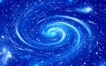 蓝色旋涡星空