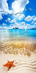 沙滩大海风景画玄关