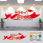 心中四有党员干部文化墙