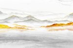 金色山水画