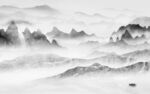 高端 灰色中式山水 TIf分层