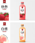 果汁标签贴和效果图