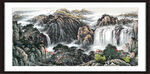 客厅山水画 