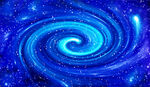 蓝色星空漩涡
